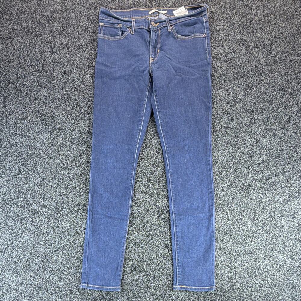 Levi’s 711 Skinny Women’s Dark Wash Blue Mid Rise Stretch 5-Pocket Jeans W30 L32